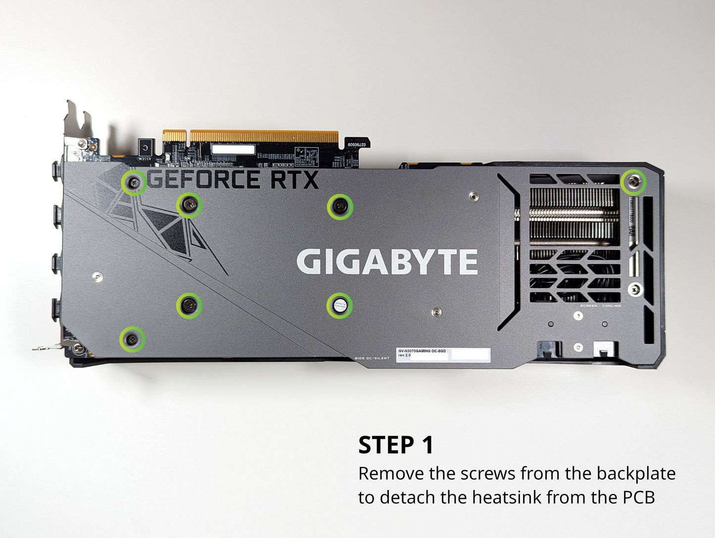 Gigabyte RTX 3060 Ti/3070 Gaming OC Deshroud Kit - Fan Bracket