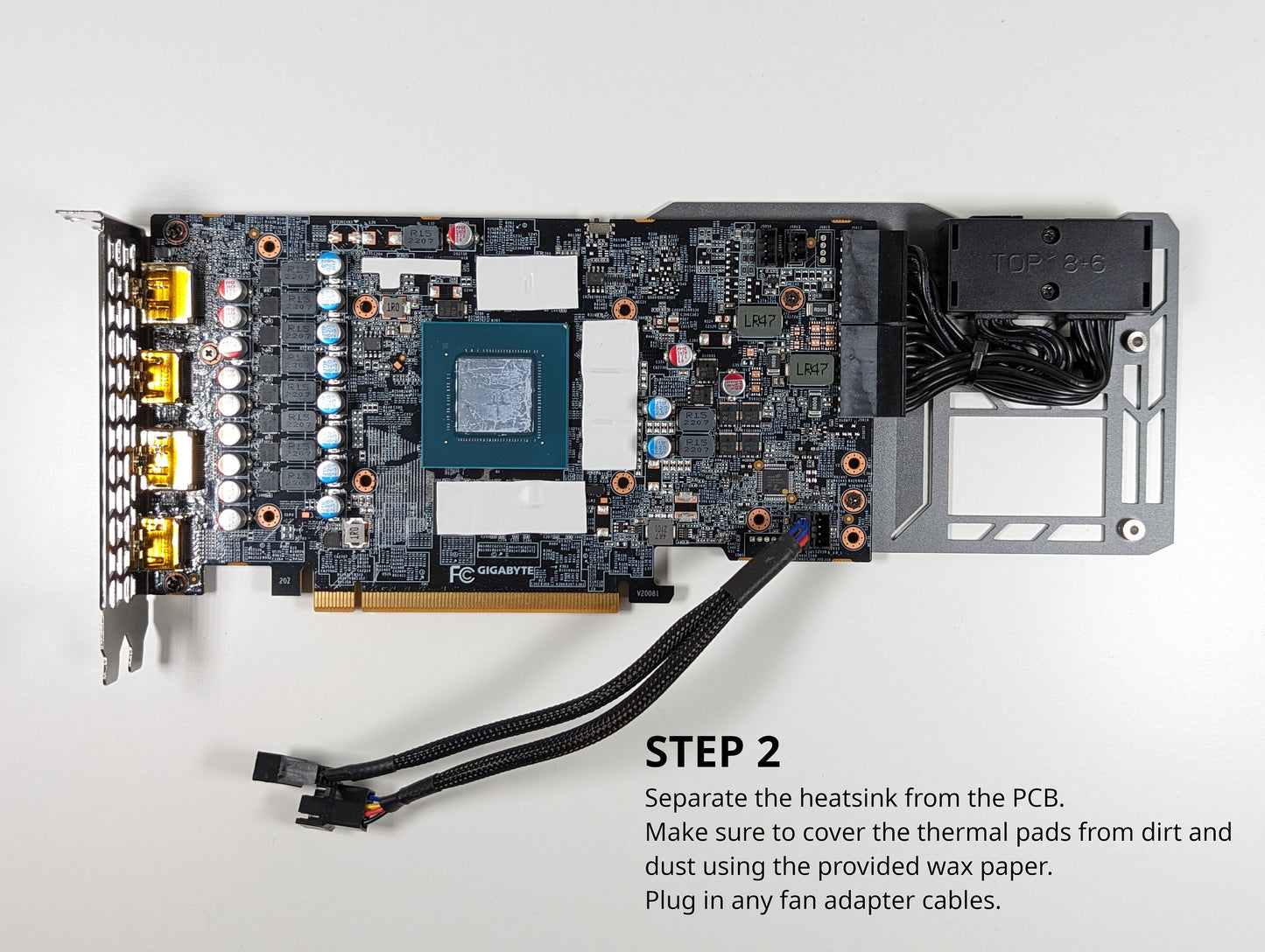 Gigabyte RTX 3060 Ti/3070 Gaming OC Deshroud Kit - Fan Bracket
